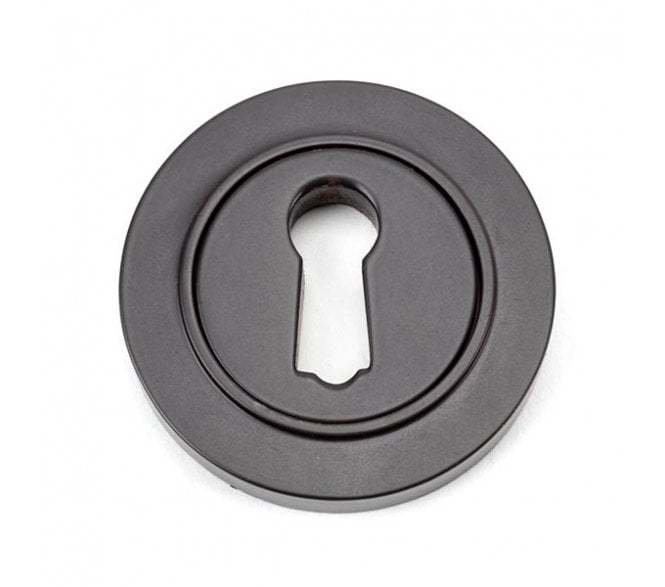From The Anvil Aged Bronze Round Escutcheon (Plain)