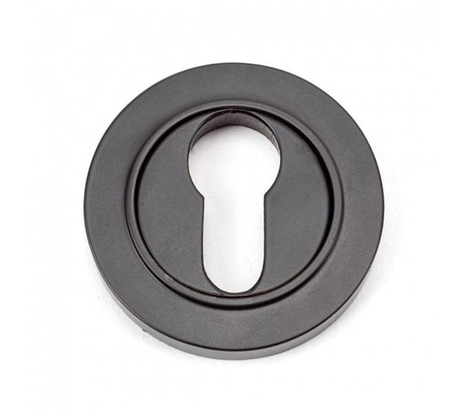 From The Anvil Aged Bronze Round Euro Escutcheon (Plain)