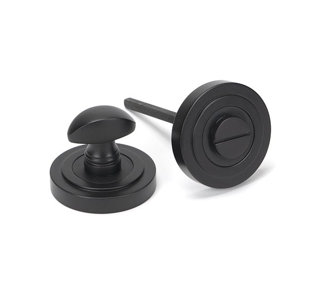 From The Anvil Aged Bronze Round Thumbturn Set (Art Deco)