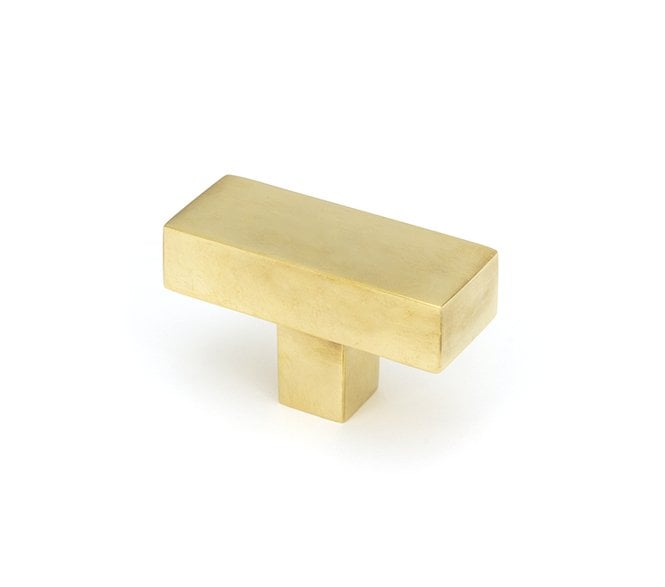 From The Anvil Albers T-Bar Cabinet Knobs - Aged Brass
