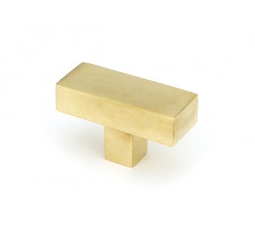 From The Anvil Albers T-Bar Cabinet Knobs - Aged Brass