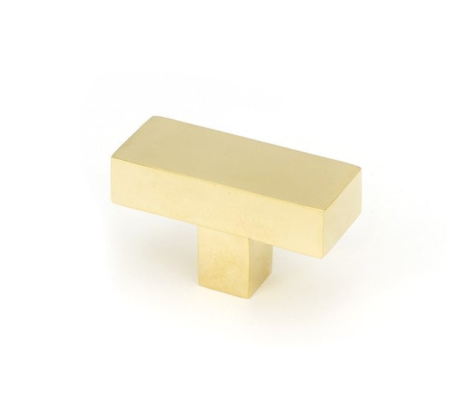 From The Anvil Albers T-Bar Cabinet Knobs - Polished Brass