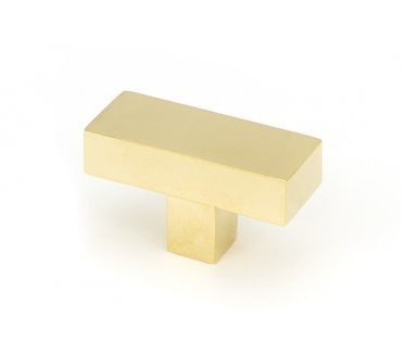From The Anvil Albers T-Bar Cabinet Knobs - Polished Brass