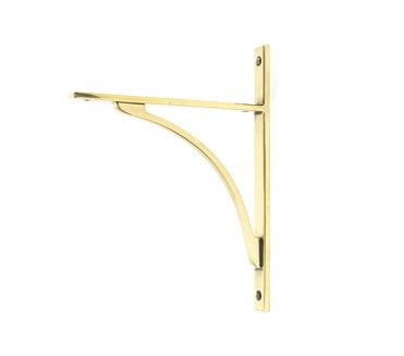 From The Anvil Apperley Shelf Brackets - Aged Brass