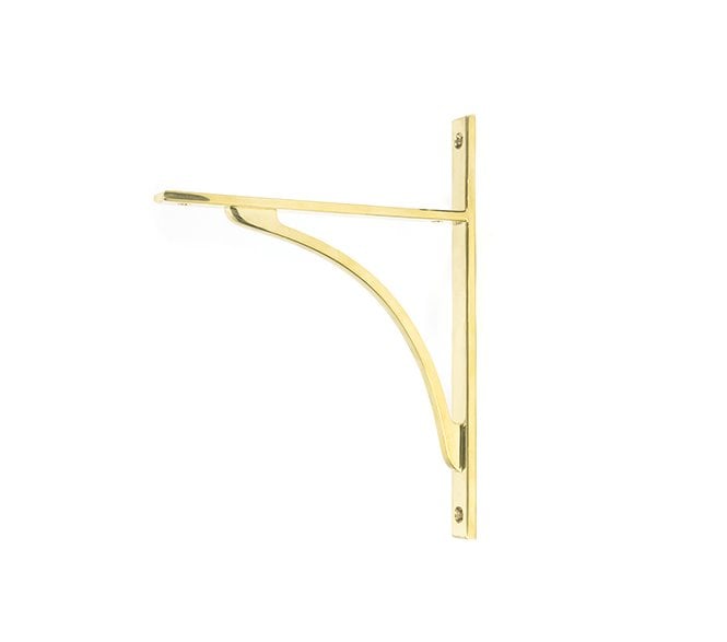 From The Anvil Apperley Shelf Brackets - Polished Brass