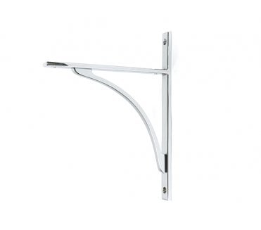 From The Anvil Apperley Shelf Brackets - Polished Chrome