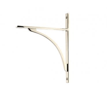 From The Anvil Apperley Shelf Brackets - Polished Nickel