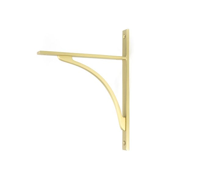 From The Anvil Apperley Shelf Brackets - Satin Brass