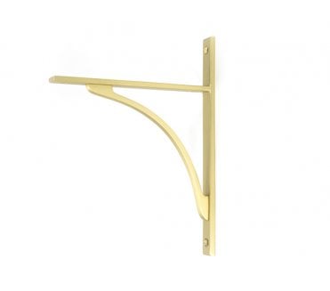 From The Anvil Apperley Shelf Brackets - Satin Brass