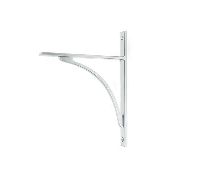 From The Anvil Apperley Shelf Brackets - Satin Chrome