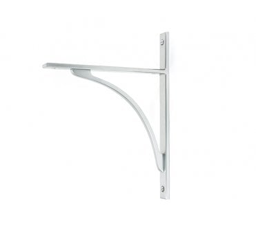 From The Anvil Apperley Shelf Brackets - Satin Chrome
