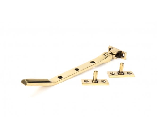 From The Anvil Art Deco Casement Window Stay - Aged Brass