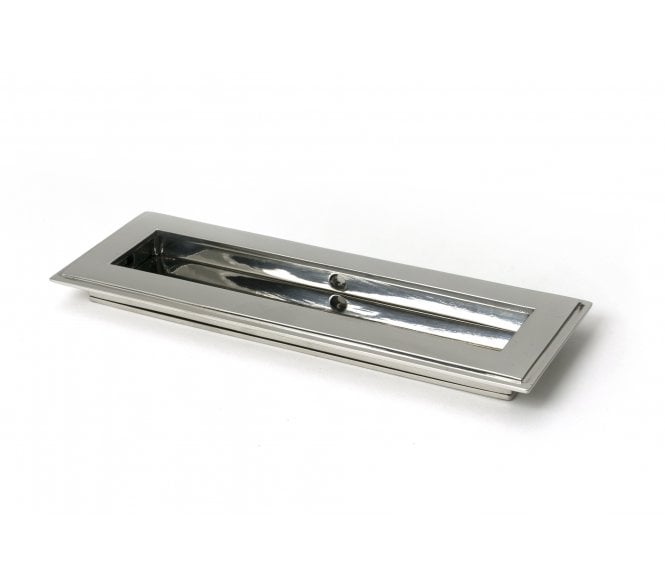 From The Anvil Art Deco Rectangular Flush Pull (Grade 316) - Polished Stainless Steel
