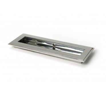 From The Anvil Art Deco Rectangular Flush Pull (Grade 316) - Polished Stainless Steel