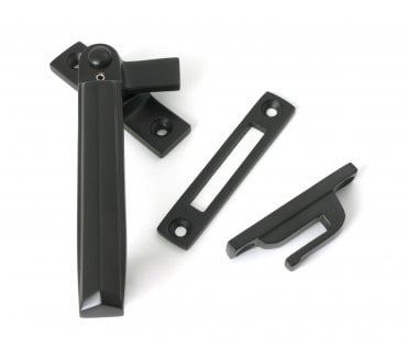 From The Anvil Art Deco Window Fastener (Lockable) - Aged Bronze