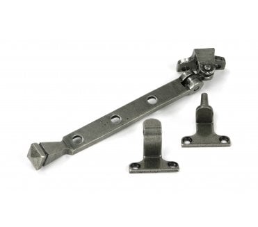 From The Anvil Avon Casement Window Stay (Steel Window) - Pewter