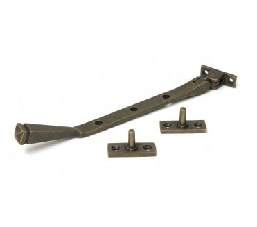 From The Anvil Avon Casement Window Stays - Burnished Brass