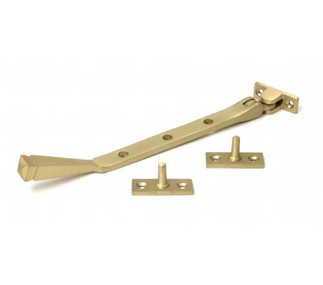 From The Anvil Avon Casement Window Stays - Satin Brass