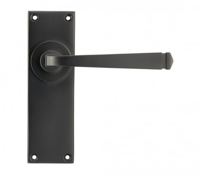 From The Anvil Avon Door Handles On Backplate - Aged Bronze