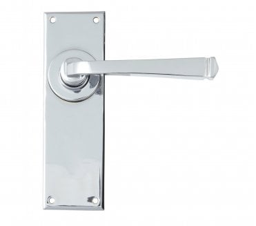 From The Anvil Avon Door Handles On Backplate - Polished Chrome