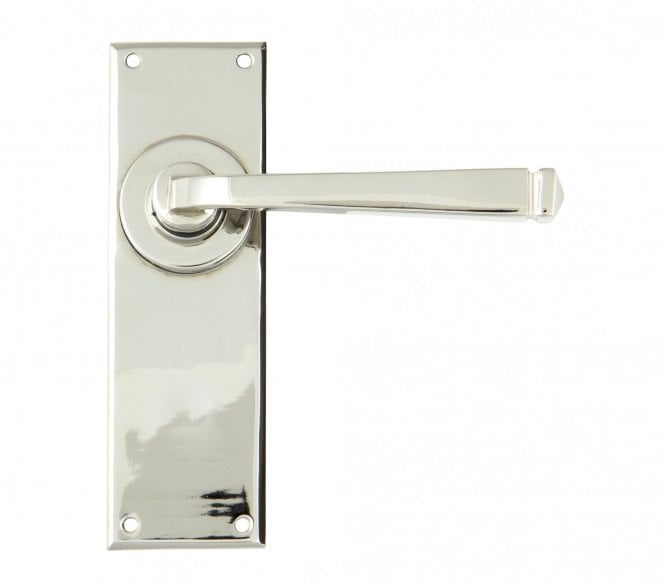 From The Anvil Avon Door Handles On Backplate - Polished Nickel