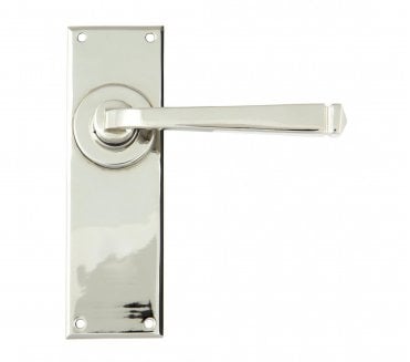From The Anvil Avon Door Handles On Backplate - Polished Nickel