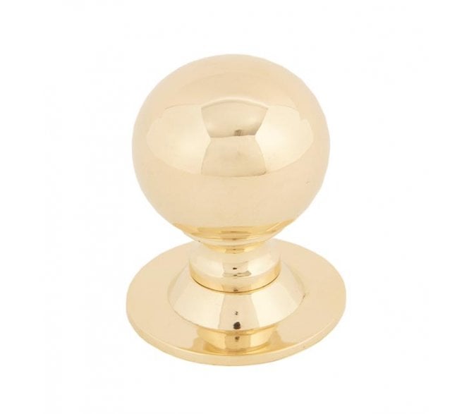 From The Anvil Ball Cabinet Knobs - Polished Brass