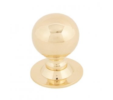 From The Anvil Ball Cabinet Knobs - Polished Brass