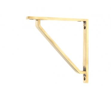 From The Anvil Barton Shelf Brackets - Aged Brass