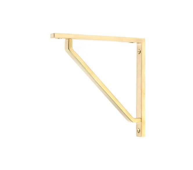 From The Anvil Barton Shelf Brackets - Polished Brass