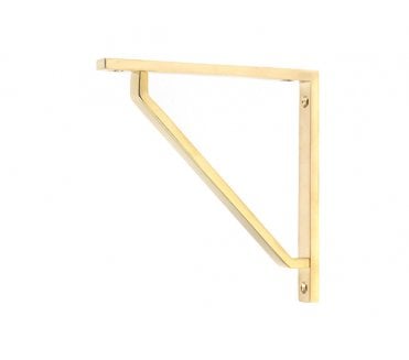 From The Anvil Barton Shelf Brackets - Polished Brass