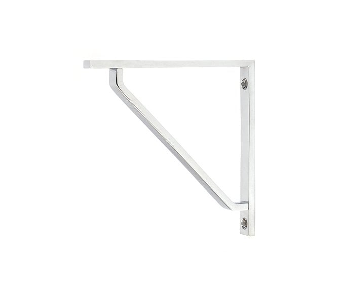 From The Anvil Barton Shelf Brackets - Polished Chrome
