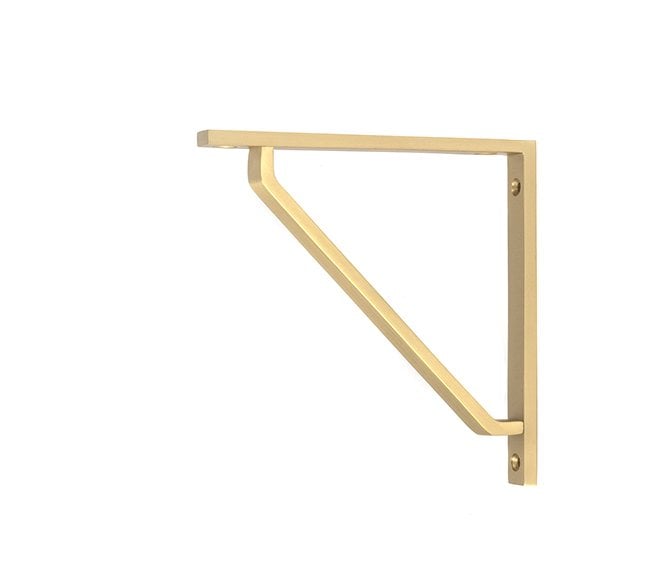 From The Anvil Barton Shelf Brackets - Satin Brass