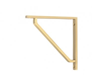 From The Anvil Barton Shelf Brackets - Satin Brass