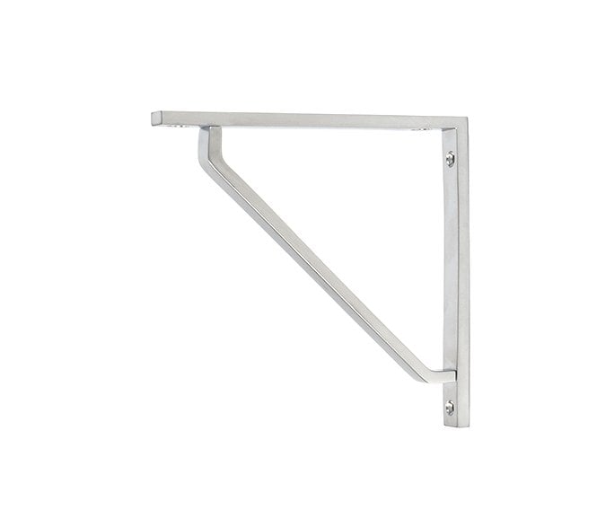 From The Anvil Barton Shelf Brackets - Satin Chrome