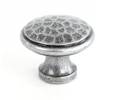 From The Anvil Beaten Cupboard Knobs - Pewter