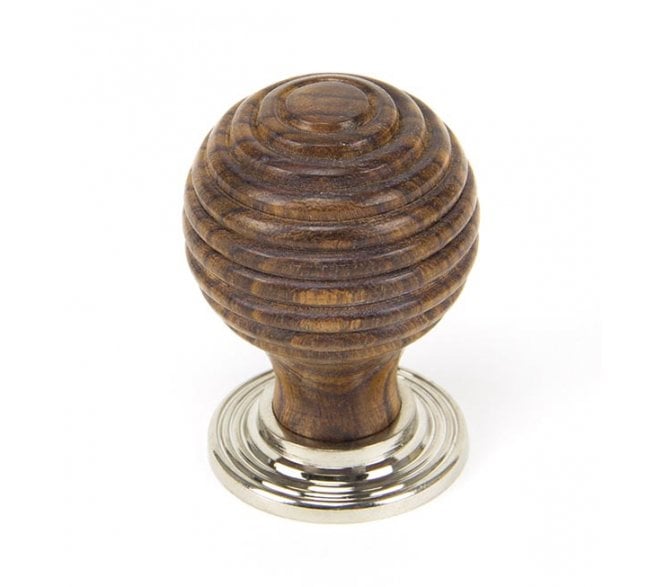 From The Anvil Beehive Cabinet Knobs - Ebony & Polished Nickel