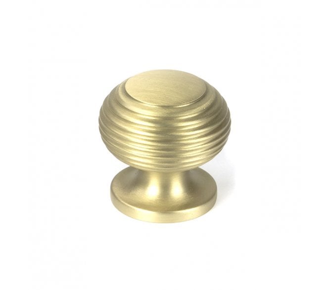 From The Anvil Beehive Cabinet Knobs - Satin Brass