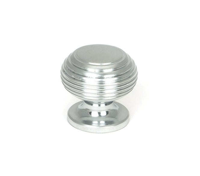 From The Anvil Beehive Cabinet Knobs - Satin Chrome
