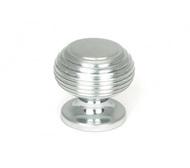 From The Anvil Beehive Cabinet Knobs - Satin Chrome