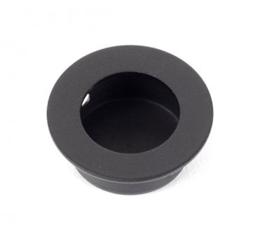 From The Anvil Black 30mm Pocket Door Flush Pull