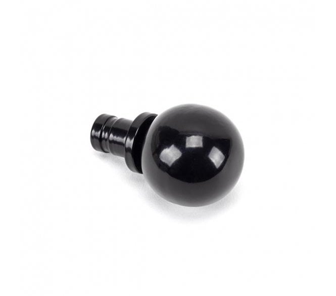 From The Anvil Black Ball Curtain Finial (pair)
