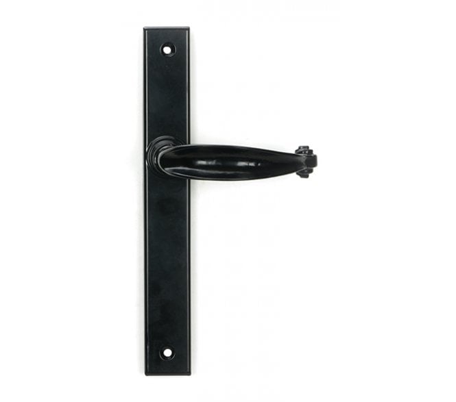 From The Anvil Black Cottage Slimline Lever Espag. Latch Set
