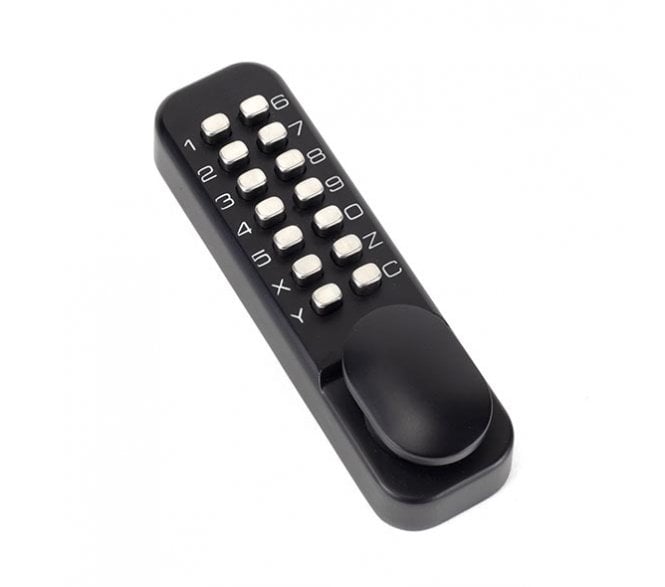 From The Anvil Black Digital Keypad Lock + 60mm Backset Latch Bolt