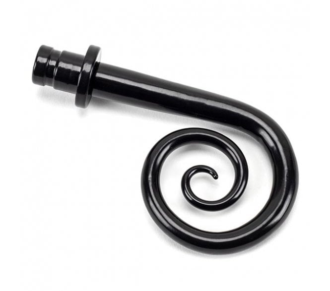 From The Anvil Black Monkeytail Curtain Finial (pair)