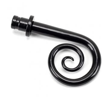From The Anvil Black Monkeytail Curtain Finial (pair)