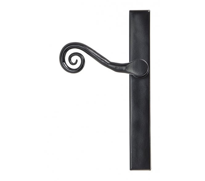 From The Anvil Black Monkeytail Slimline Lever Espag. Latch Set - LH