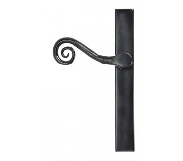 From The Anvil Black Monkeytail Slimline Lever Espag. Latch Set - LH