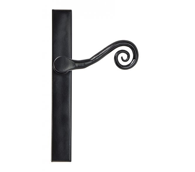 From The Anvil Black Monkeytail Slimline Lever Espag. Latch Set - RH