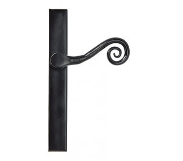 From The Anvil Black Monkeytail Slimline Lever Espag. Latch Set - RH
